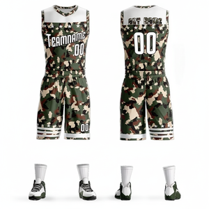 Vente en gros 2024, ensemble d'uniformes de basket-ball pour hommes en polyester 100% imprimé, respirant, à séchage rapide, maillots personnalisés, vêtements de sport unis pour équipe - Product Image 1