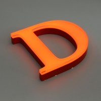 Enseigne en lettres acryliques LED YIJIAO, enseigne acrylique personnalisée, enseigne lumineuse 3D pour les entreprises