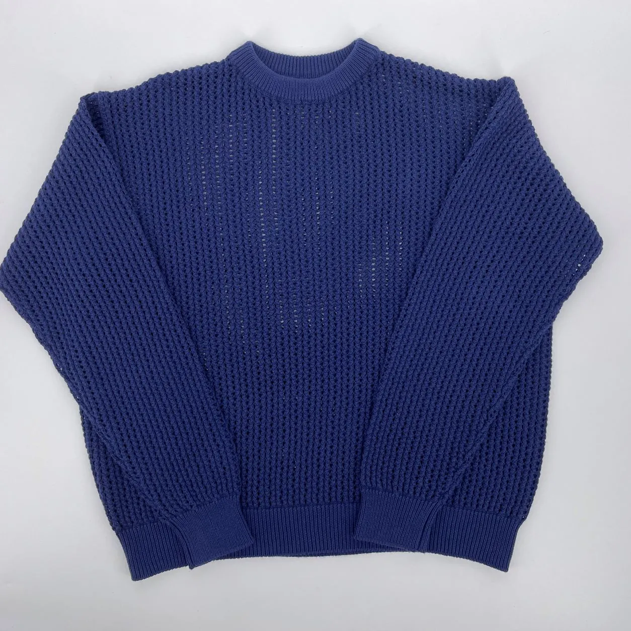 अनुकूलन 100% कपास खोखले-बाहर गिरावट स्वेटर मछली पकड़ने के जाल पुरुषों की स्वेटर