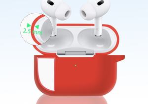 Luxus 2,5 MM verdickte Silikon Kopfhörer schutz hülle für Airpods Pro 2 Gen <span class=keywords><strong>2.</strong></span> Generation 2023 - Product Image 4