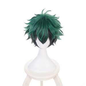 วิกผมอิซึกุ มิโดริยะ วิกผมชายสีเขียวสั้น วิกผมใยเคมีแบบคลื่นเล็กสำหรับงานปาร์ตี้คอสเพลย์ - Product Image 4
