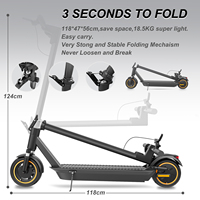 Abd EUR depo fabrika fiyat yeni E Scooter ön hidrolik süspansiyon katlanır ESMAX 2 tekerlek 10 inç elektrikli Scooter