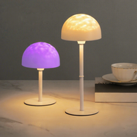 Lampe de projection LED d'ambiance avec télécommande, RGB dimmable, télescopique, décorative, pour table de chevet, rechargeable