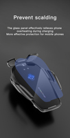 Chargeur de voiture sans fil rapide 15W avec fixation automatique par détection infrarouge, support de téléphone pour grille d'aération rotatif à 360 degrés pour téléphones iPhone et Android