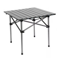 Table de voyage pliable moderne et légère, taille standard, personnalisable, en aluminium, pour la plage, le camping et l'extérieur.