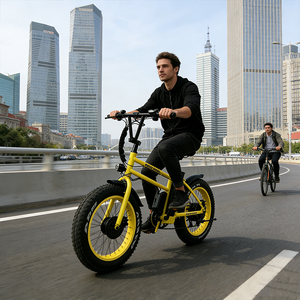 Vélo pliant en alliage d'aluminium avec pneus larges antidérapants, frein à disque 6 vitesses, design confortable pour la côte - Product Image 1