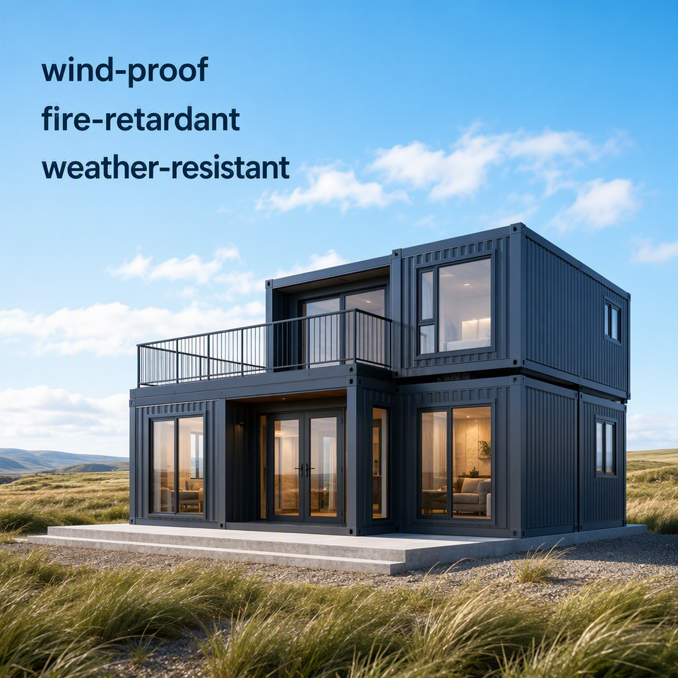 Luxury Prefabricated Container Villa Off Grid Solar Ready Smart Home ...