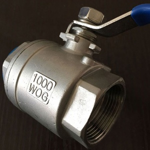 Vanne à bille à filetage 316 acier inoxydable Cf8m 1000wog 1 pouce 2 pouce 3 pièces soudage bout à bout vanne à bille à commande manuelle - Product Image 6