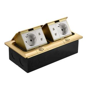 Enchufe de Piso Empotrado de Alta Resistencia <span class=keywords><strong>con</strong></span> Cubierta de Cierre Suave y <span class=keywords><strong>Doble</strong></span> Toma de Corriente para Instalación en Oficinas y Hogares - Product Image 3