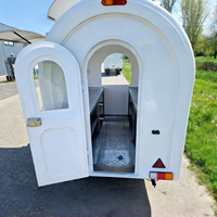Camion de cuisine mobile personnalisé à vendre, chariot alimentaire commercial pour la vente de glaces, crêpes, gaufres, pizzas, hot-dogs et café