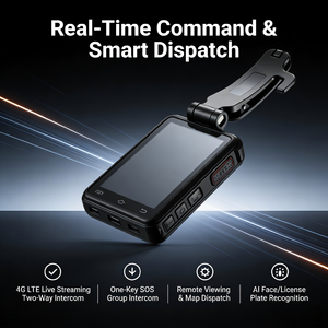 Caméra corporelle portable ultra HD 2K à faible consommation avec prise en charge de 512 Go de stockage et 120 °   FOV pour la collecte d'évidences détaillées - Product Image 5