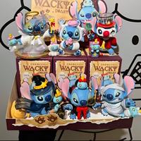 Figur Blind Box Stitch's Funny Diary 2.0: Figur Aksi Trendy Lilo & Stitch & Stand Dekoratif