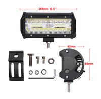 Barra de luz de inundación LED de 7 ''y 120W para automóviles y camiones todoterreno para modelos FJ Cruiser y Hilux