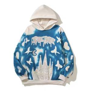 Sudaderas con capucha de calidad de lujo High Street Full Print Casual Hoodies Sudaderas Tejido de punto Impreso Pullover con capucha - Product Image 3