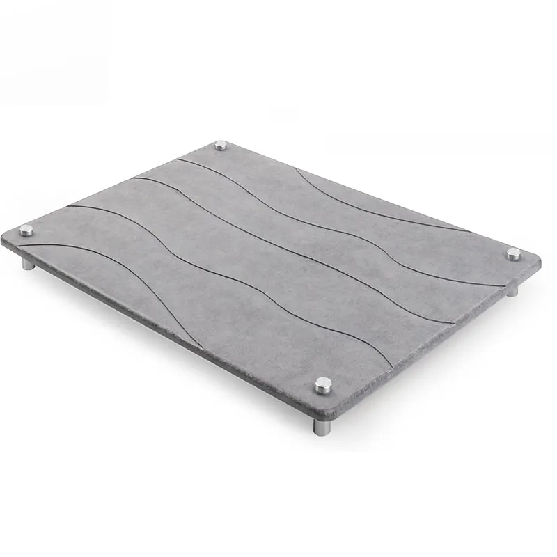 Hitze beständiges Geschirr Rack Mat Waschbecken Tablett Matte Stein Geschirr trocknungs matte für Küchen theke