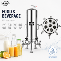 Filtro Microporoso para Alimentos y Bebidas con Placa de Cartuchos Múltiples para el Procesamiento Sanitario de Líquidos