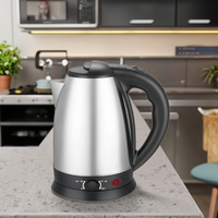 Bouilloire Électrique OEM/ODM 2L en Acier Inoxydable, Arrêt Automatique, Vente en Gros pour Eau Bouillante