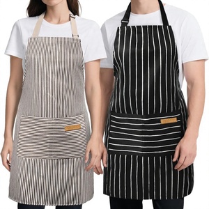 Tabliers de cuisine classiques sans manches pour femmes et hommes, avec 2 poches, résistants à l'huile, sangle de cou réglable, longs – Service OEM en gros - Product Image 3