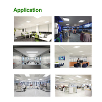 600x600 1200x300 1200x600mm Certificats ETL DLC Panneau lumineux rétro-éclairé encastré sélectionnable par puissance