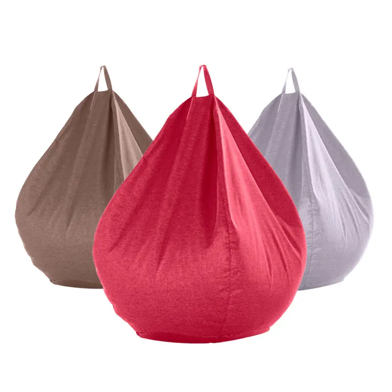 Venda quente Indoor Outdoor Beanbag Sofá Bean Bag Chair Cover Sem Enchimento Preguiçoso Sofá Capa