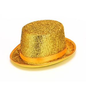 Manwu fabrika yüksek performanslı Lincoln Magician şapka rahat parti sahneler için şenlikli elbise-up aksesuar için parlak silindir şapka payetler - Product Image 2