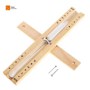 Venta caliente en Stock reloj de arena de vidrio 10-20 <span class=keywords><strong>minutos</strong></span> temporizador de arena artesanía de madera para Sauna cocina estudio decoración de baño - Product Image 2