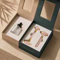 Coffret cadeau d'huiles essentielles pour massage de spa d'hôtel personnalisé, emballage avec fenêtre à rabat magnétique Lionwrapack