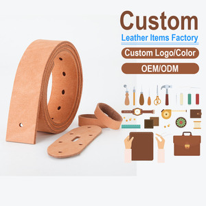 Men's Top Layer Cowhide <b>Pin</b> Buckle Belt Strap Natural Color Casual Versatile Genuine Leather Replacement Waist Band - Product Image 1