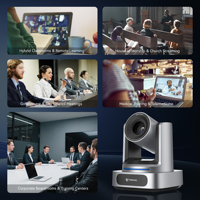 Cámara PTZ TONGVEO 4K UHD con Zoom Óptico 10X y Seguimiento Automático, Cámara de Videoconferencia para Educación en Línea y Culto Religioso