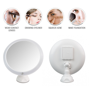 OEM nhà máy mỹ phẩm LED <span class=keywords><strong>Magnifying</strong></span> gương <span class=keywords><strong>15x</strong></span>/10x/7x hút cup ABS nhựa Glass kết thúc đóng hộp cá nhân treo tường cảm ứng - Product Image 2