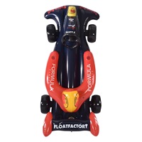 Flotador Inflable de PVC con Forma de Auto de Carreras YUNJU, Tumbona Acuática con Respaldo para Niños y Adultos, OEM