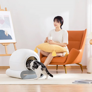 Hộp vệ sinh tự động thông minh điều khiển bằng ứng dụng, tự làm sạch, kín, chất liệu PP, dễ vệ sinh, trọng lượng 10kg - Product Image 5