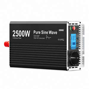 Convertisseur d'énergie à onde sinusoïdale pure HOULI 5000W de crête 2500W nominal 12V 24V vers 220V UE Entrepôt Pologne Livraison rapide en 1 à 3 jours - Product Image 1