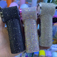 Ventilateur portable créatif à strass, rechargeable par USB, haute vitesse, puissant, pour l'extérieur, idéal comme cadeau