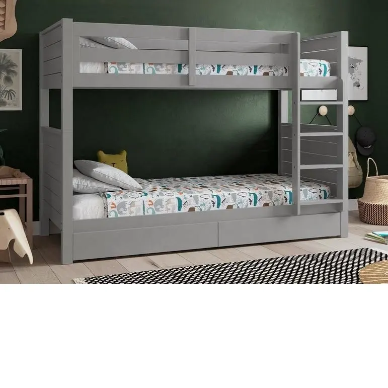 VIET NAM PROMOTION JUPITER WOODEN BUNK S GREY- BUNK BED