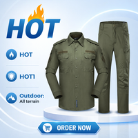 Ensemble uniforme tactique en coton IX7, uniforme de sécurité, combinaison d'entraînement en plein air à manches longues pour les instructeurs - Vente en gros d'usine