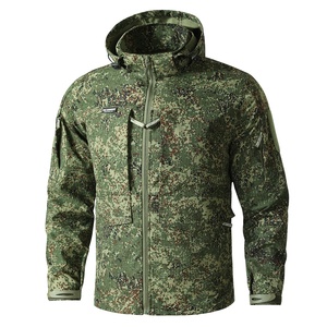 Ensemble tactique softshell chaud et résistant pour homme, imperméable et résistant à la chaleur, camouflage, vêtements de travail, tendance, mode décontractée - Product Image 5