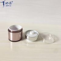 Pot de crème sans air acrylique JZ 15g 30g 50g cylindre d'emballage cosmétique avec pompe à lotion pour l'emballage de cosmétiques de soins de la peau CN;ZHE