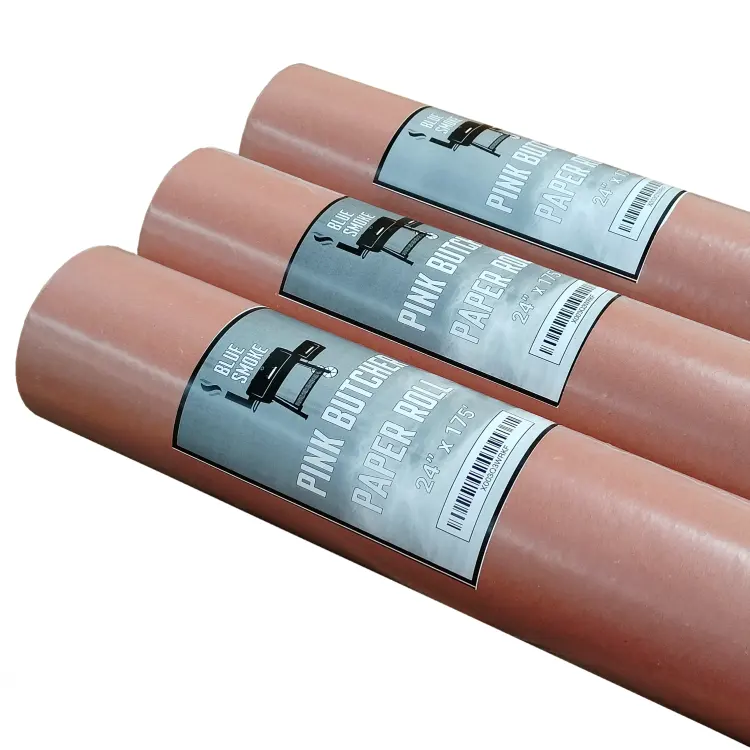 Food Grade Pink Butcher Paper Roll for Smoking Meat Peach Wrapping Paper 24 inches by 175 feet