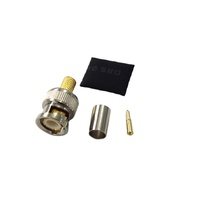 Câble coaxial RF de haute qualité 0-4 GHz, fil d'antenne électrique étanche, CCTV BNC, connecteur mâle à sertir RG59