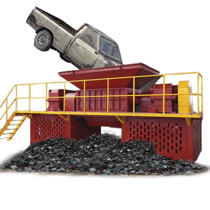 Scrap Metal Crusher Machine Double Shaft