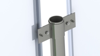 Support de montage personnalisé pour clôture de ferme solaire Système de montage au sol pour installation verticale pour panneaux solaires de système au sol