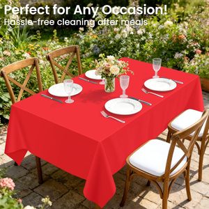 Plastic Rectangle <b>Disposable</b> Printed Home Waterproof Oilproof Tablecloth Modern Handmade Party Wedding Roll - Product Image 5