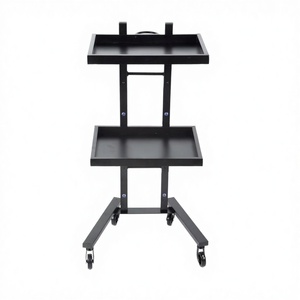 Modern Design Heavy-Duty 4-Wheel Eco-Friendly Stainless Steel Commercial Beauty Salon <b>Trolley</b> Folding Cart Easy Moving Hair - Product Image 3