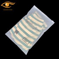 Sacs d'emballage pour vêtements imperméables à fermeture éclair givrée, impression de logo personnalisée, matériau PE recyclable, pour vêtements et chaussures, 100 pièces