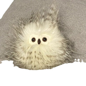Peluche Hibou Bertie Version UK JC Haute Qualité 12cm, avec base lestée, texture duveteuse, toucher doux et moelleux, hibou effiloché, jouet en peluche, décoration d'intérieur - Product Image 2