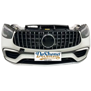 Kit de lèvre avant abordable pour <span class=keywords><strong>Mercedes</strong></span>-Benz <span class=keywords><strong>AMG</strong></span> <span class=keywords><strong>GLC</strong></span> 63, pare-chocs avec calandre, phares LED, radiateur, garde-boue, capot, qualité OEM - Product Image 2