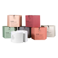 Boîte à bougie kraft biodégradable vintage de qualité supérieure emballage en carton coloré de luxe stratification brillante avantage UV recyclé