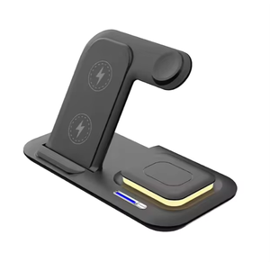 Estación de carga 3 <span class=keywords><strong>en</strong></span> 1 Cargador inalámbrico Cargador multifunción para teléfono para reloj inteligente Base de carga para auriculares - Product Image 6