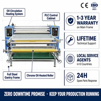 Calandra Sublimation Textil Industrial Para Transferencia De Calor, Maquina De Sublimation 1.8m Con Rodillo De Aceite